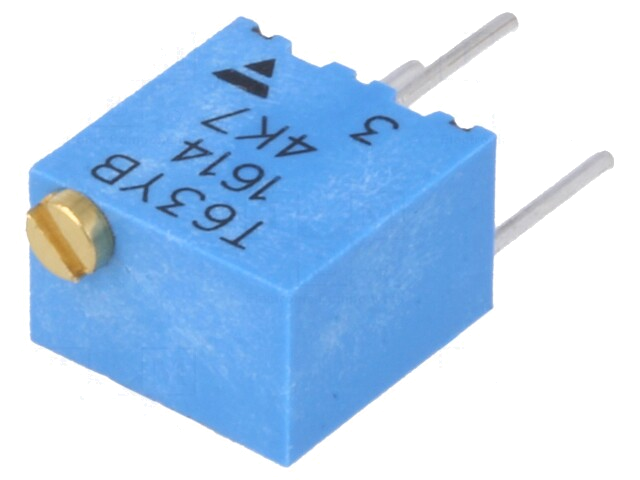Potentiometer: montage-; meerslagen; 4,7kΩ; 250mW; ±10%; lineair Potentiometer: montage-; meerslagen; 4,7kΩ; 250mW; ±10%; lineair